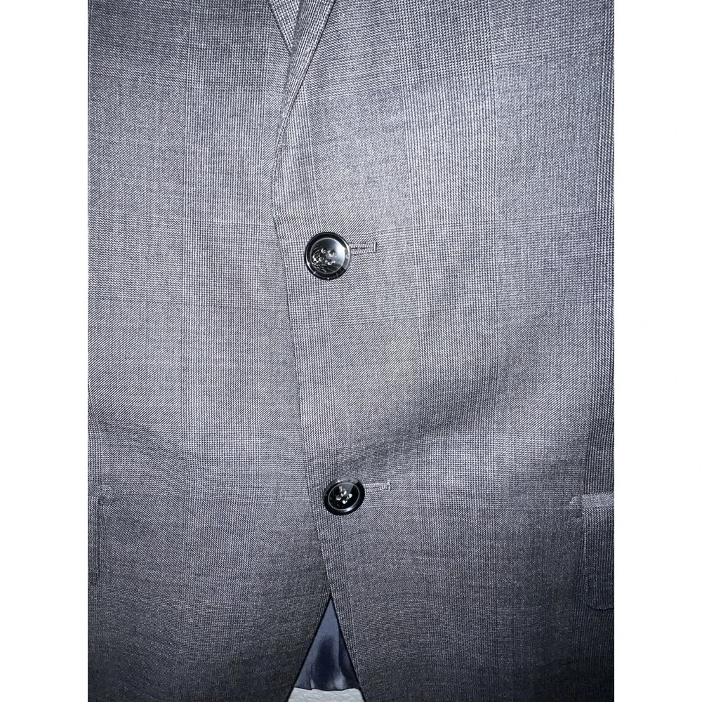 Suitsupply Blazer 38L/98 Vitale Barberis Gray Pure Wool Sport Coat Mens Lazio